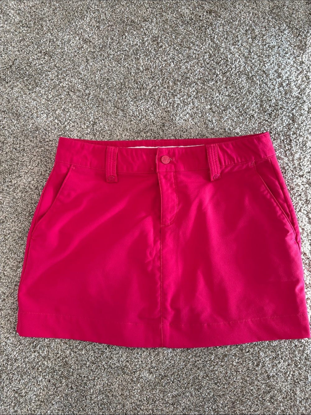 Under Armour Women's Bright Pink Performance Mini Skort size 6